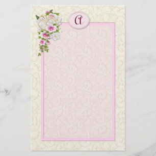 Floral Monogram - Customise Stationery