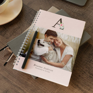 Floral Monogram Gallery of 4 Photos Notebook