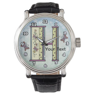 floral Monogram H Watch