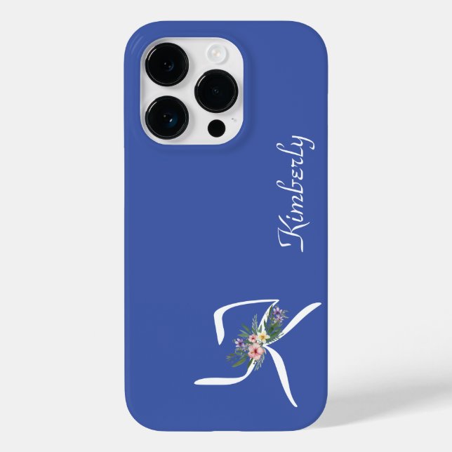 Floral Monogram I Retirement Case-Mate iPhone Case (Back)
