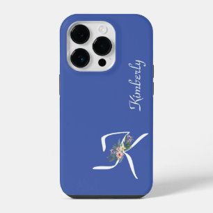 Floral Monogram I Retirement iPhone 14 Pro Case