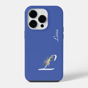 Floral Monogram I Retirement iPhone 14 Pro Case