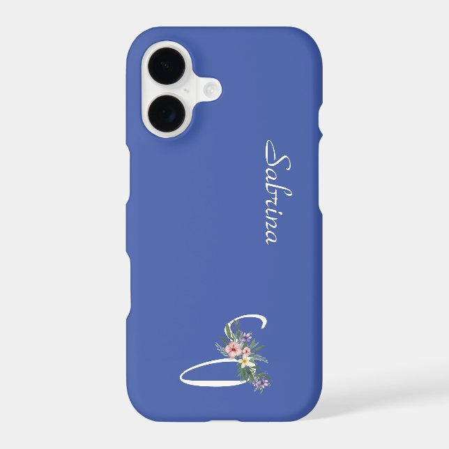 Floral Monogram Letter S Retirement Gift (Back)