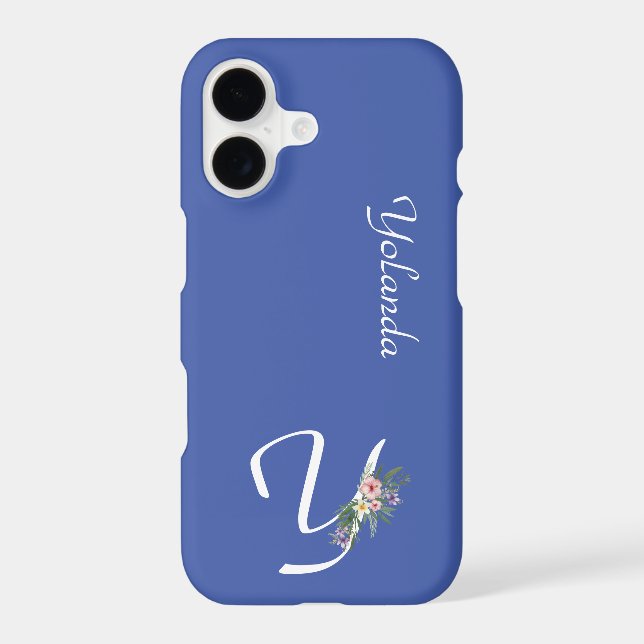 Floral Monogram Letter Y Retirement Gift (Back)