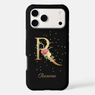 Floral Monogram Personalise Name Initial R Letter