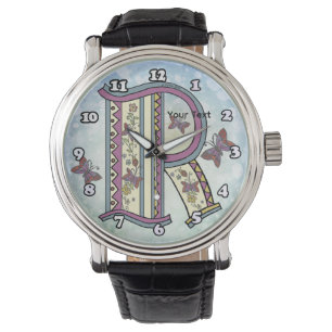 floral Monogram R Watch