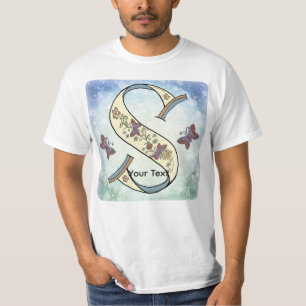 floral Monogram S t-shirt