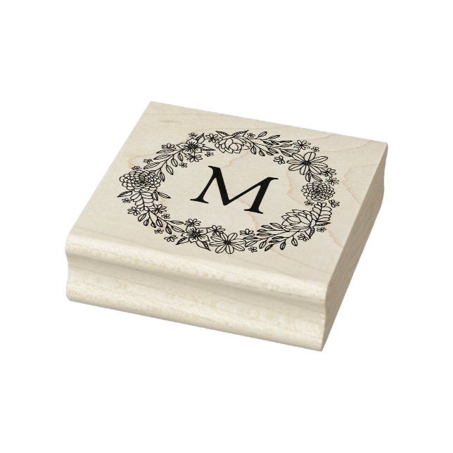 Floral Monogram Stamp (Stamp)