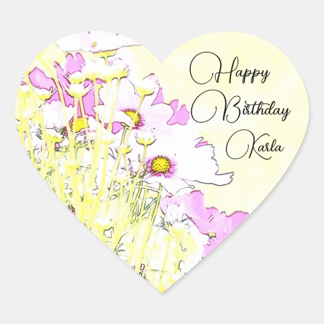 Floral Monogram Sticker (Front)