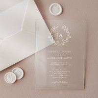 Floral Monogram Wedding
