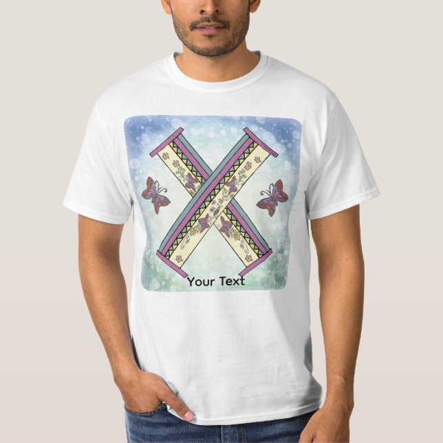 floral Monogram X t-shirt (Front)