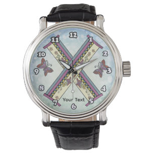 floral Monogram X  Watch