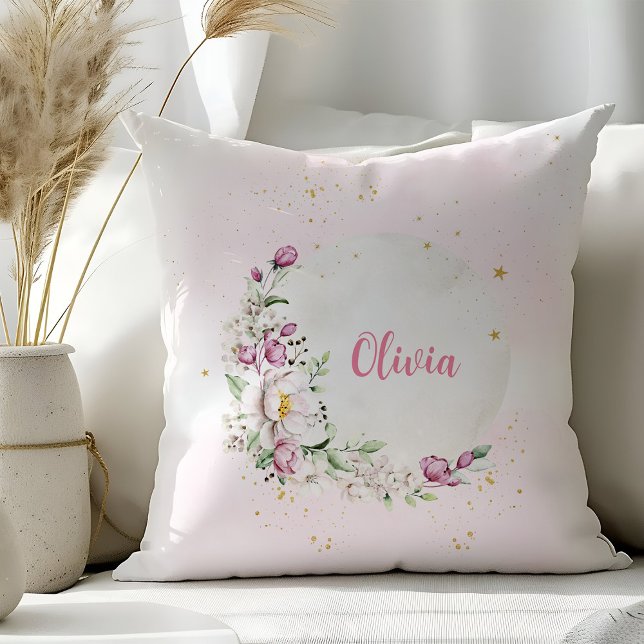 Floral Moon Pink Cushion (Creator Uploaded)