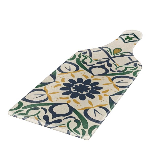 floral mosaic cutting board (Corner)