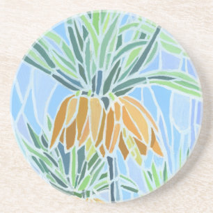 Floral Mosaic Design Coaster