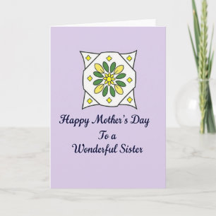 Floral Mosaic Mothers Day Card