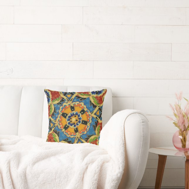Floral Mosaic Pillow (Couch)