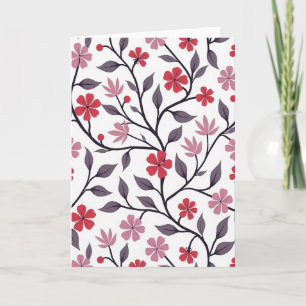 Floral Mother Day Vines Blooms Card