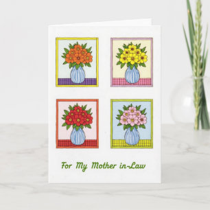 Floral Mother Inlaw Card