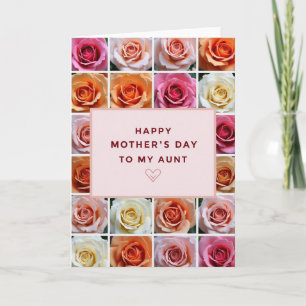 Floral Mothers Day Aunt Card