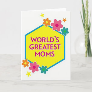 Floral Mothers Day Badge Card