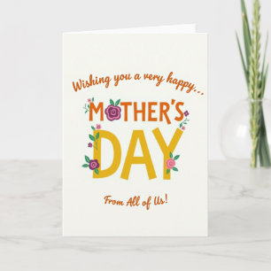 Floral Mothers Day Decor Card