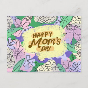 Floral Mother's Day Design Postcard