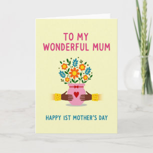 Floral Mothers Day First Card