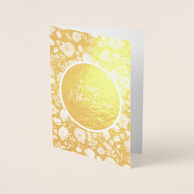 Floral Mother's Day Foil Card (Front)