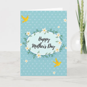 Floral Mothers Day Foliage Card