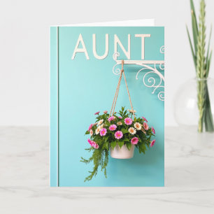 Floral Mothers Day Hanging Pot Card