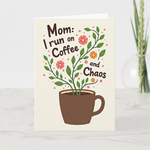 Floral Mothers Day Illustration Card