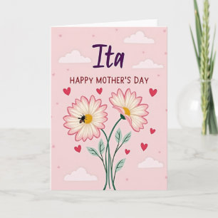 Floral Mothers Day Ita Card