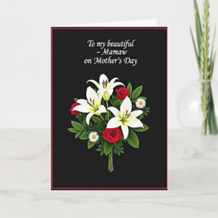 Floral Mothers Day Mamaw Card