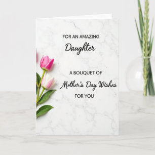Floral Mothers Day Marble Card