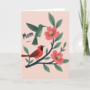 Floral Mothers Day Mom Card