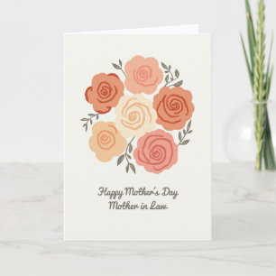 Floral Mothers Day Mother In Law Card