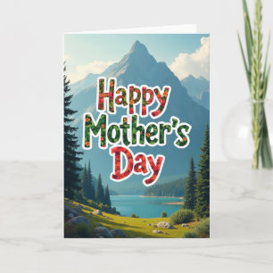 Floral Mothers Day Mountain Card
