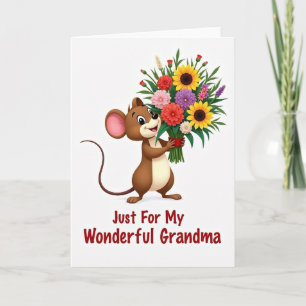 Floral Mothers Day Mouse Card