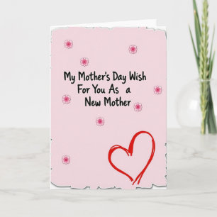 Floral Mothers Day New Mom Card