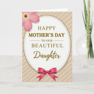 Floral Mothers Day Oval Frame Card