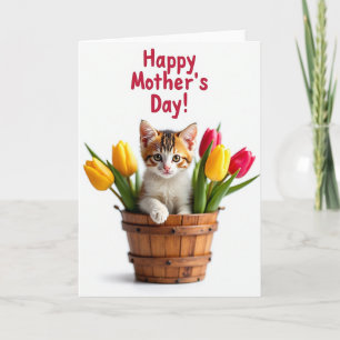 Floral Mothers Day Peek Card