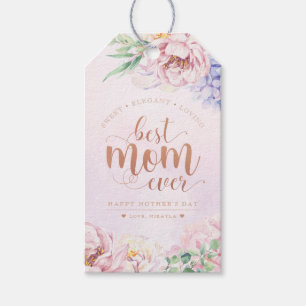 Floral Mother's Day Personalized Wine Gift Tags
