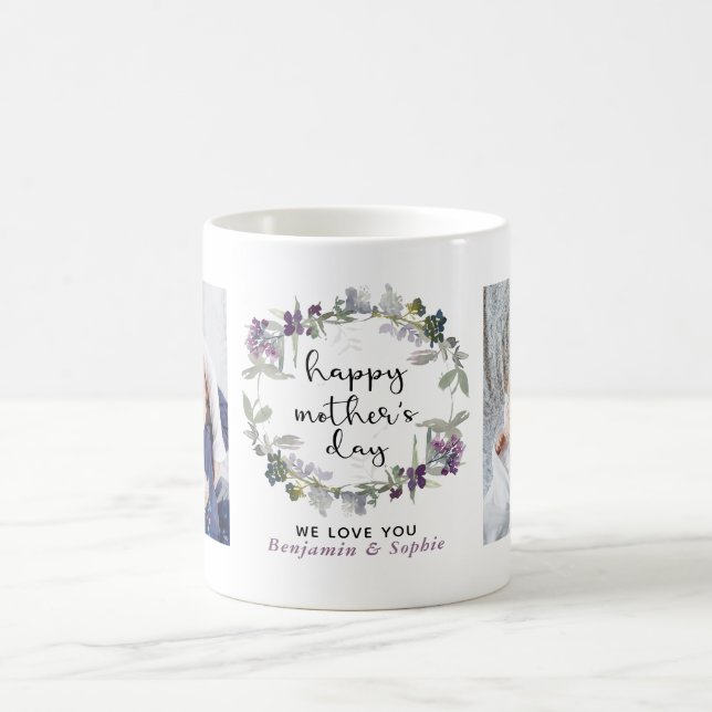 Floral Mother's Day Photo Coffee Mug (Center)