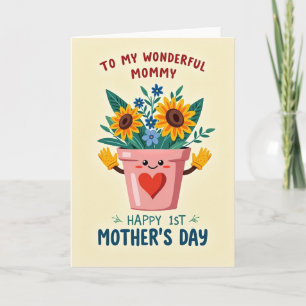 Floral Mothers Day Pot Card