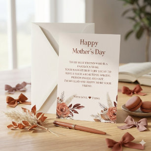 Floral Mother's Day Quote If Mothers Were Flowers Thank You Card