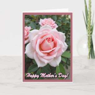 Floral Mothers Day Rose Portrait Card
