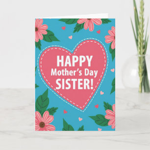 Floral Mothers Day Sibling Card