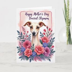 Floral Mothers Day Sighthound Card