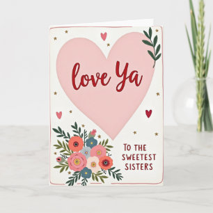Floral Mothers Day Sisters Card